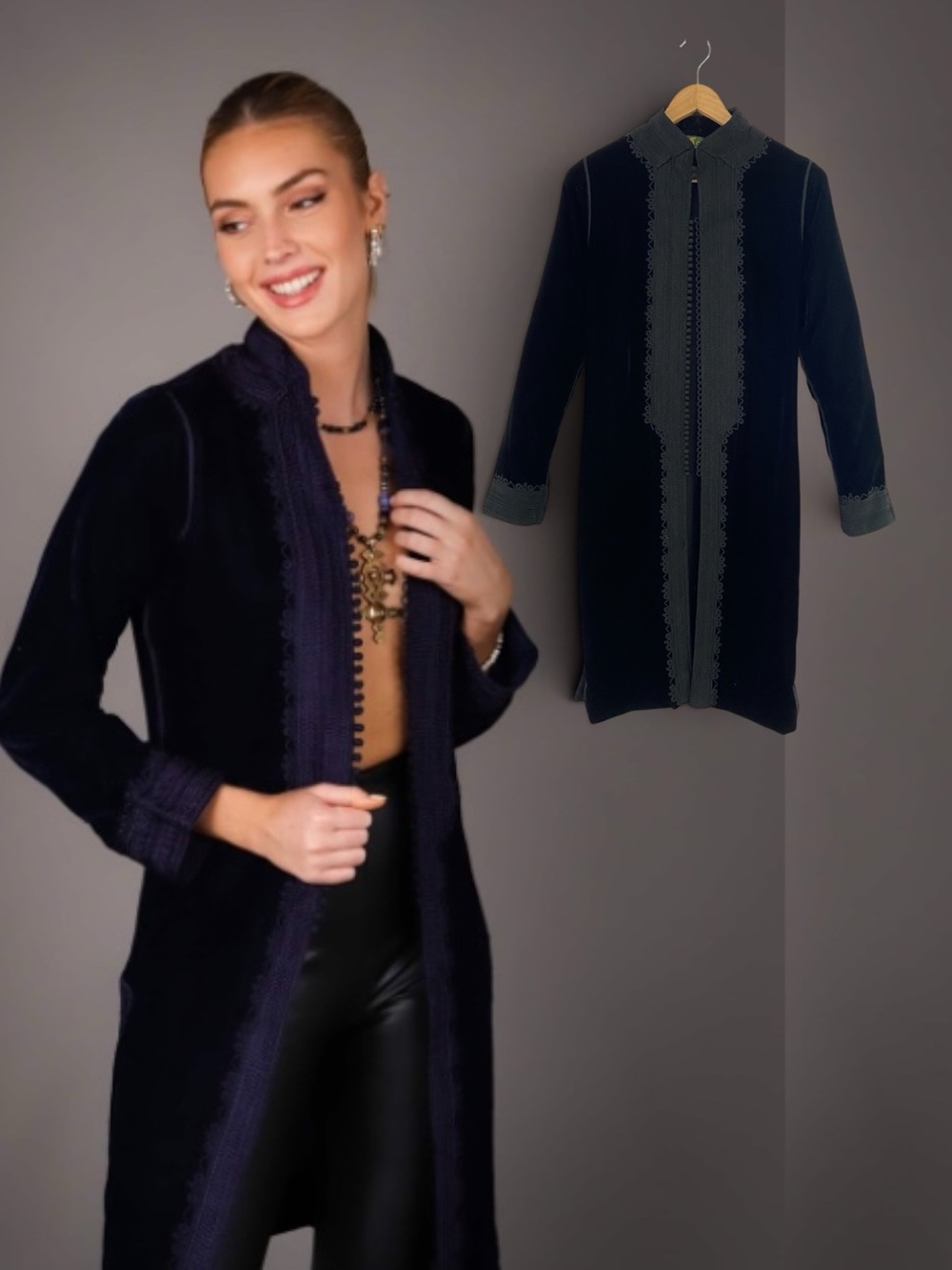 Maison du Caftan Velvet Tunic